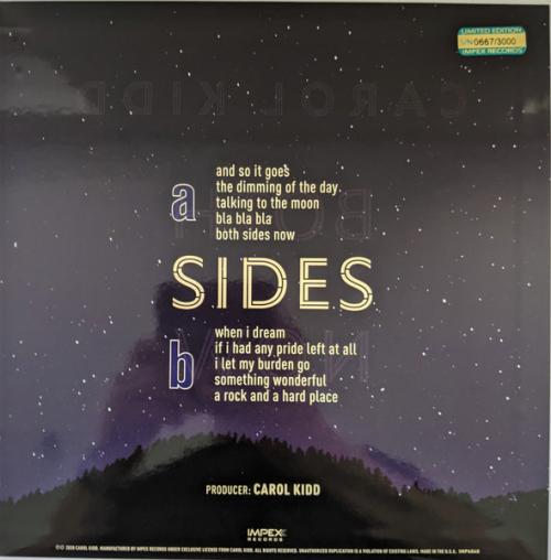 Виниловая пластинка Carol Kidd - Both Sides Now (Analogue) (Limited Edition, Black Vinyl LP)