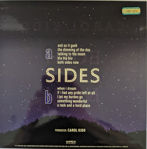 Виниловая пластинка Carol Kidd - Both Sides Now (Analogue) (Limited Edition, Black Vinyl LP)
