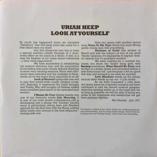 Виниловая пластинка Uriah Heep – Look At Yourself