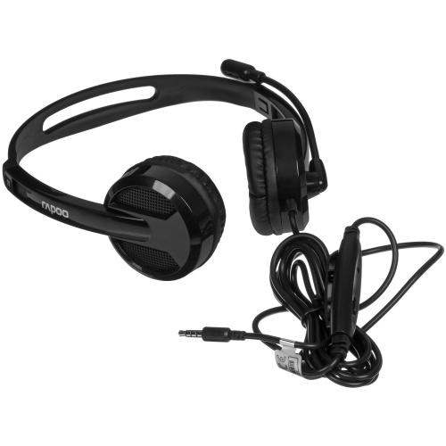 Наушники RAPOO H100-BL черный