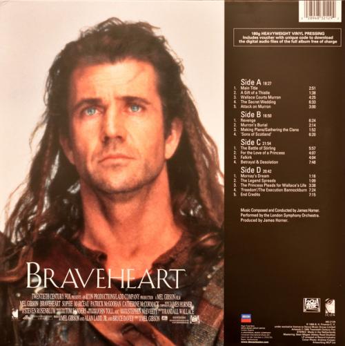 Виниловая пластинка Various Artists, Braveheart (2 LPs)