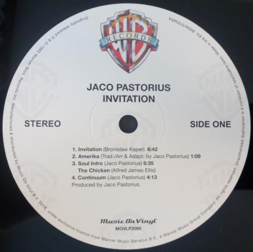 Виниловая пластинка Jaco Pastorius — INVITATION (LP)