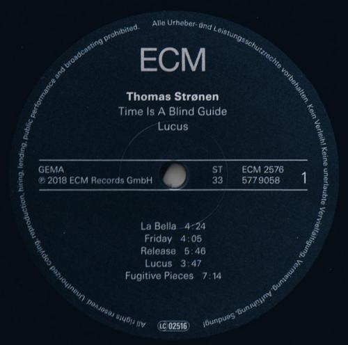 Виниловая пластинка Thomas Stronen, Time Is A Blind Guide: Lucus (LP/180g)