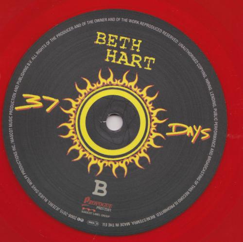 Виниловая пластинка HART BETH - 37 DAYS - TRANSPARENT (RED LP)