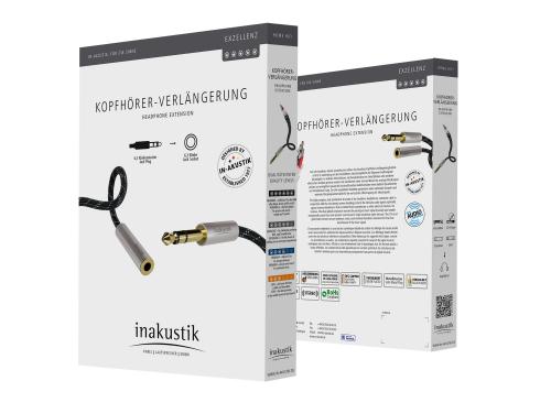 Кабель удлинитель In-Akustik Exzellenz Extension Audio Cable 3.0m 6.3mm jack<>6.3mm jack(F) #00604603
