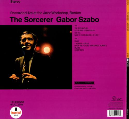 Виниловая пластинка Gabor Szabo - The Sorcerer (Black Vinyl LP)
