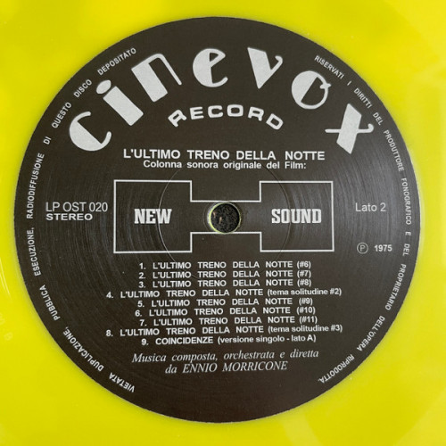 Виниловая пластинка Саундтрек - L'Ultimo Treno Della Notte (Ennio Morricone) (Coloured Vinyl LP)