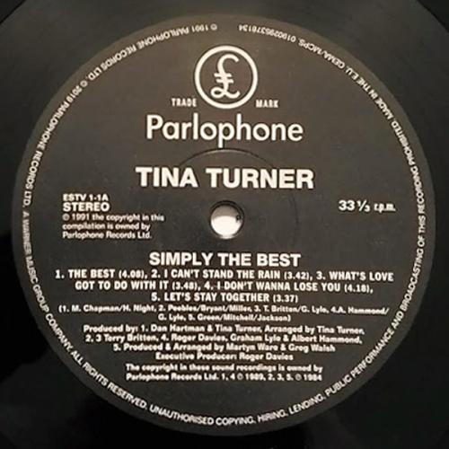Виниловая пластинка Turner, Tina, Simply The Best (Black Vinyl)