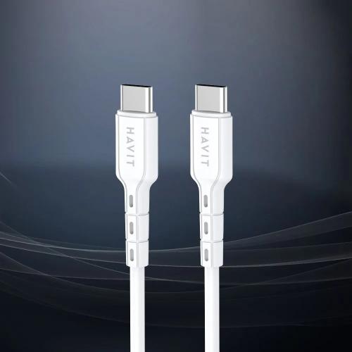 USB кабель HAVIT CB6235 USB-C - USB-C WH 1m