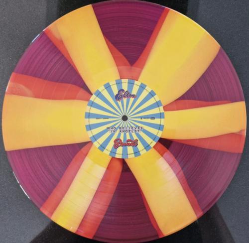 Виниловая пластинка Elton John; Carlile, Brandi - Who Believes in Angels? (Neon Pink Transparent & Yellow Spiral Effect Vinyl LP, 16pp Booklet)