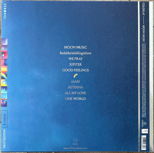 Виниловая пластинка Coldplay – Moon Music (Limited Edition, Numbered, Stereo, Blue Translucent Vinyl LP)