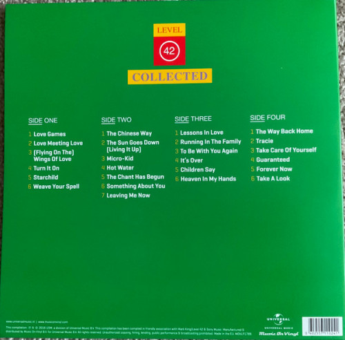 Виниловая пластинка Level 42 - Collected (Black Vinyl 2LP)