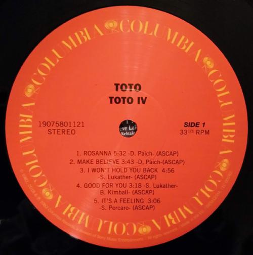 Виниловая пластинка Toto — TOTO IV (Black Vinyl)