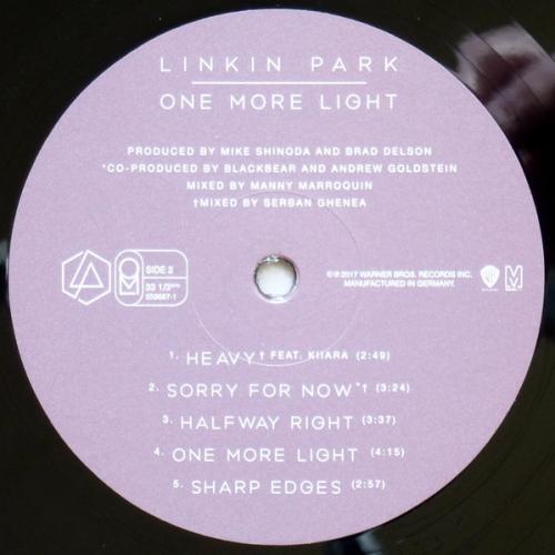 Виниловая пластинка WM Linkin Park One More Light (Black Vinyl)