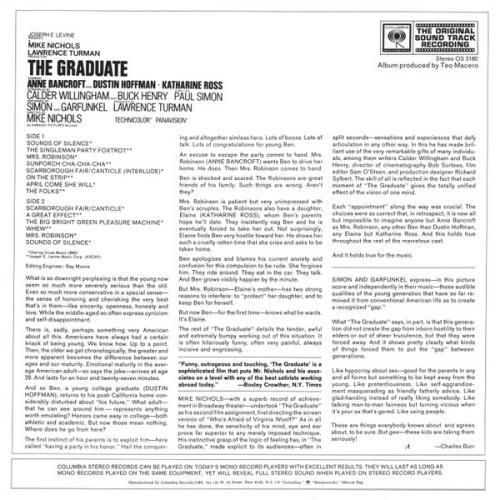 Виниловая пластинка OST - The Graduate (Simon & Garfunkel) (Analogue) (Black Vinyl LP)