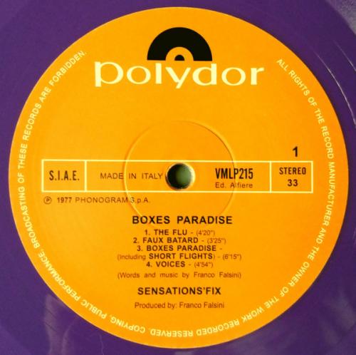 Виниловая пластинка Sensations' Fix - Boxes Paradise (Coloured LP Vinyl LP)