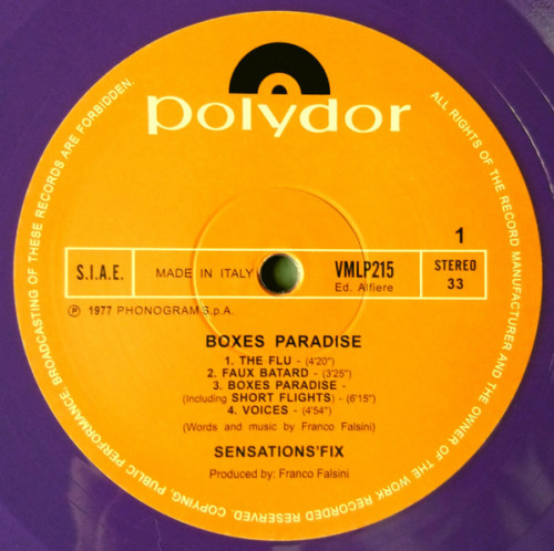 Виниловая пластинка Sensations' Fix - Boxes Paradise (Coloured LP Vinyl LP)