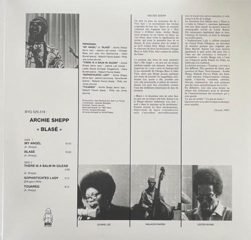 Виниловая пластинка Archie Shepp - Blase (Coloured Vinyl LP)