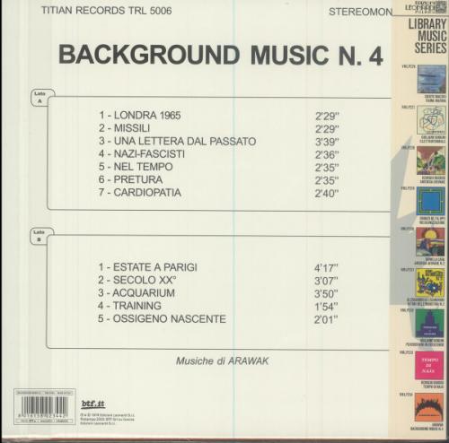 Виниловая пластинка Arawak - Background Music N.4 (Coloured Vinyl LP)