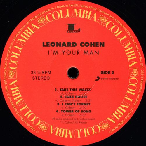 Виниловая пластинка Leonard Cohen I'M YOUR MAN