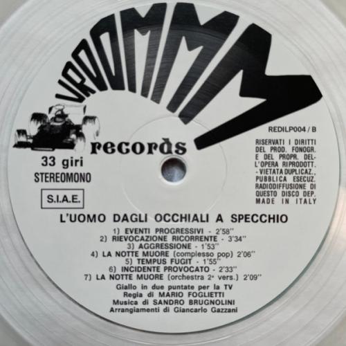 Виниловая пластинка Саундтрек - L'Uomo Dagli Occhiali A Specchio (Sandro Brugnolini) (Coloured Vinyl LP)