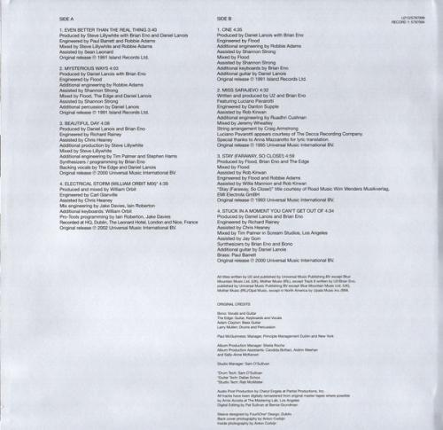 Виниловая пластинка U2, The Best Of 1990-2000