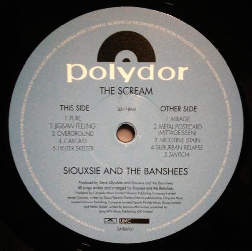 Виниловая пластинка Siouxsie And The Banshees, The Scream
