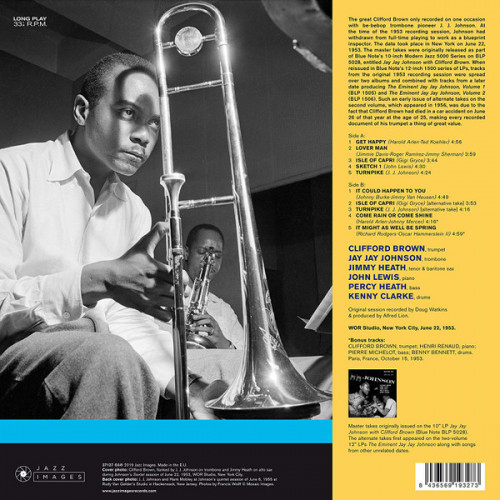Виниловая пластинка Clifford Brown; Johnson, J.J. - Get Happy (Black Vinyl LP)