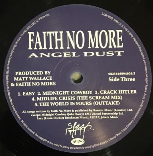 Виниловая пластинка WM Faith No More Angel Dust (180 GRAM)