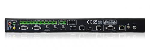 Масштабатор/коммутатор сигналов HDMI, DisplayPort, HDBaseT, VGA, CVBS, YPbPr и аудио в сигналы HDMI Qtex QVP IMAXCRHDB901