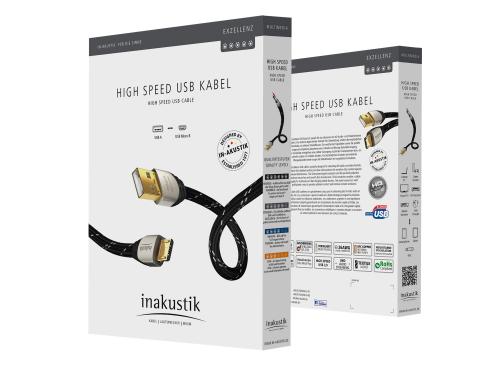 USB кабель In-Akustik Exzellenz High Speed Micro USB 2.0 1.0m #00670101