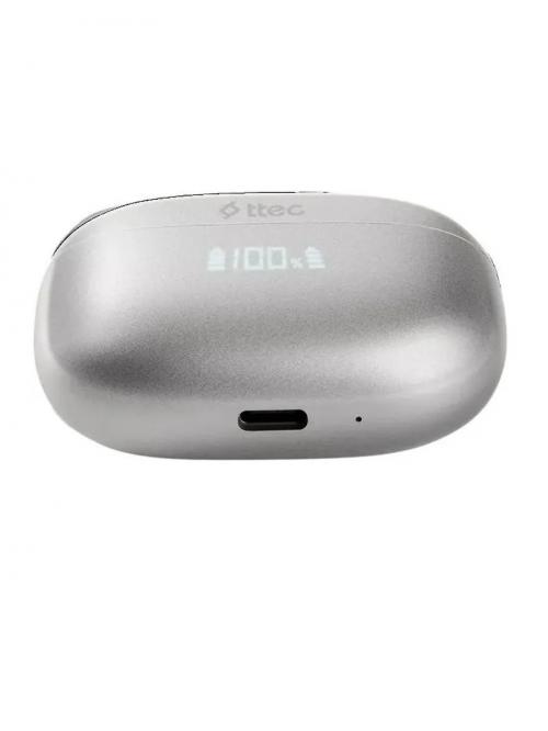 Наушники TTEC AirBeat Pro ANC LCD TWS Bluetooth Headset Gray
