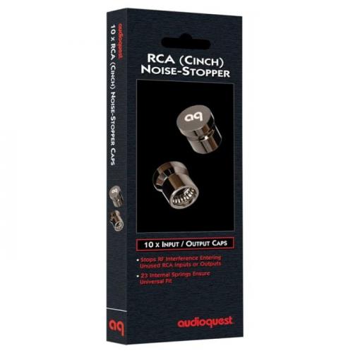 Заглушки на RCA-разъёмы AudioQuest Input & Output RCA Caps 10 шт (Black)