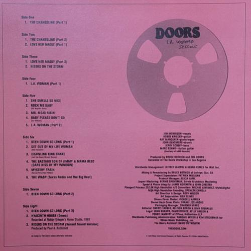 Виниловая пластинка DOORS THE - LA WOMAN SESSIONS - RSD 2022 RELEASE (4LP)