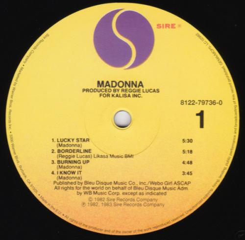 Виниловая пластинка Madonna MADONNA