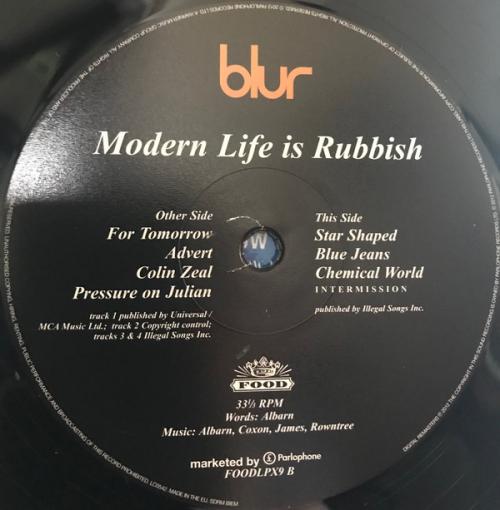 Виниловая пластинка PLG Blur Modern Life Is Rubbish (180 Gram/Gatefold)