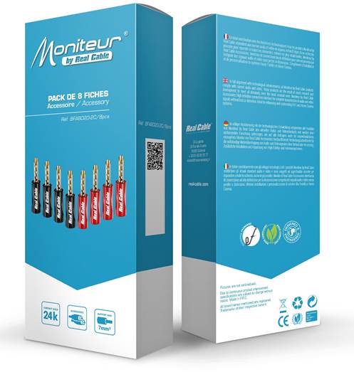 Разъёмы акустические Real Cable BFA6020-2C/8pcs (8 шт)