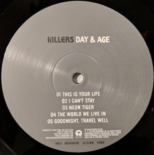 Виниловая пластинка Killers, The, Day & Age
