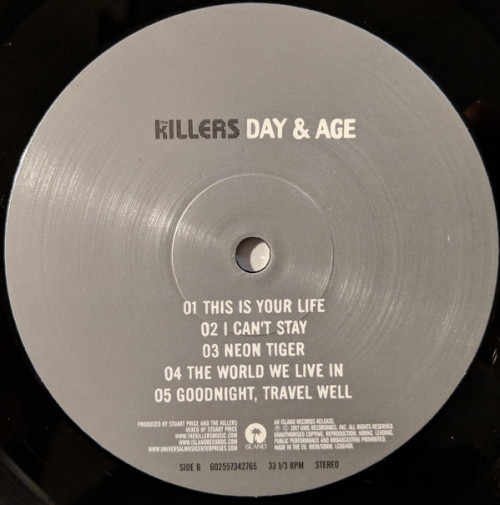 Виниловая пластинка Killers, The, Day & Age
