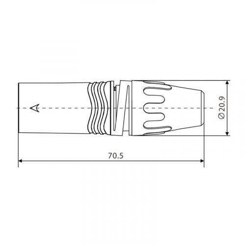 Разъем cannon Roxtone XM3BG