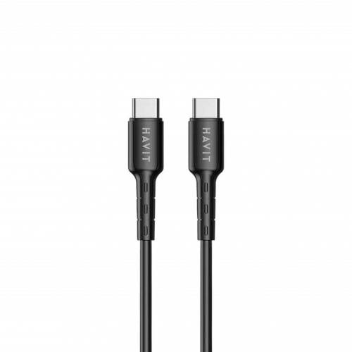 USB кабель HAVIT CB6235 USB-C - USB-C BK 1m