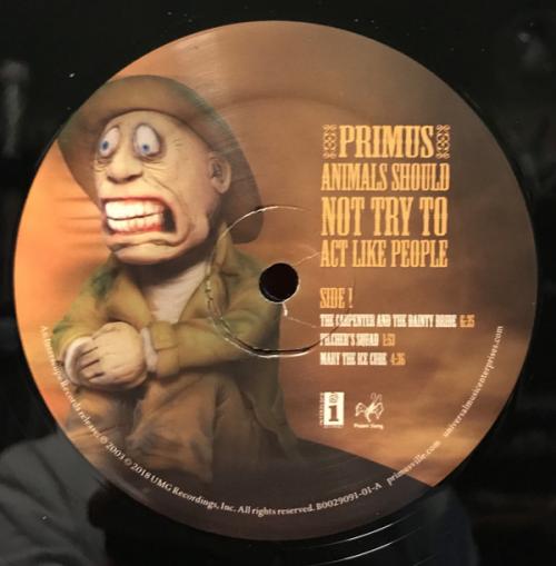 Виниловая пластинка Primus, Animals Should Not Try To Act Like People