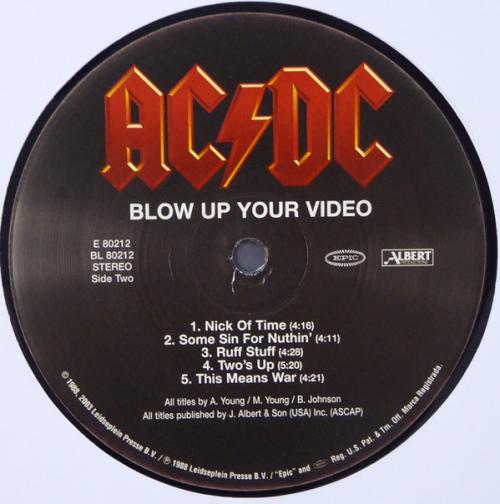 Виниловая пластинка AC/DC Blow up your video