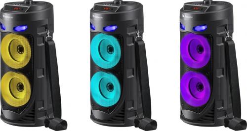 Минисистема Defender 16W BLACK CRASHBOOM
