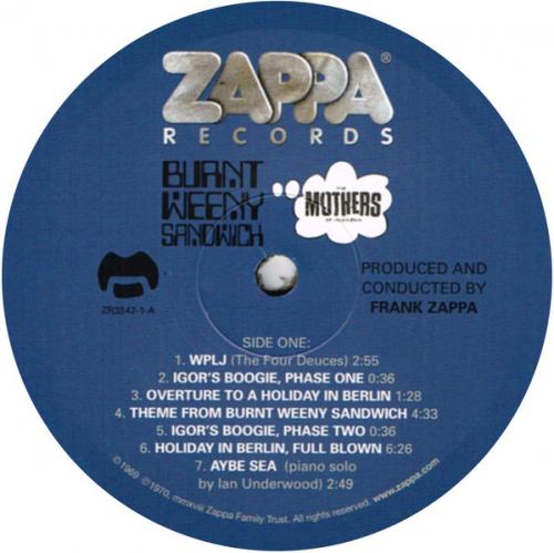 Виниловая пластинка Zappa, Frank, Burnt Weeny Sandwich