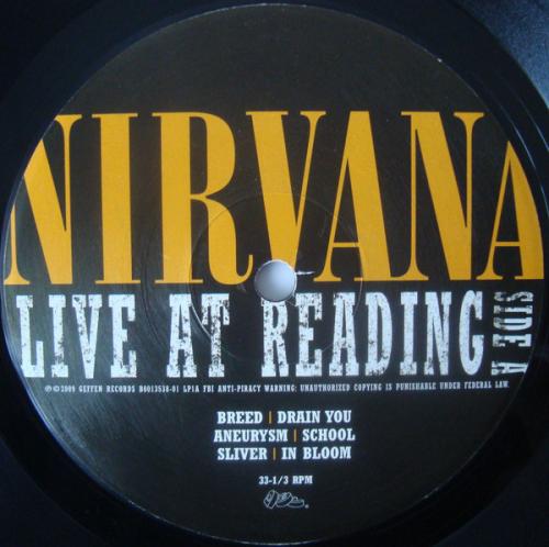 Виниловая пластинка Nirvana, Live At Reading