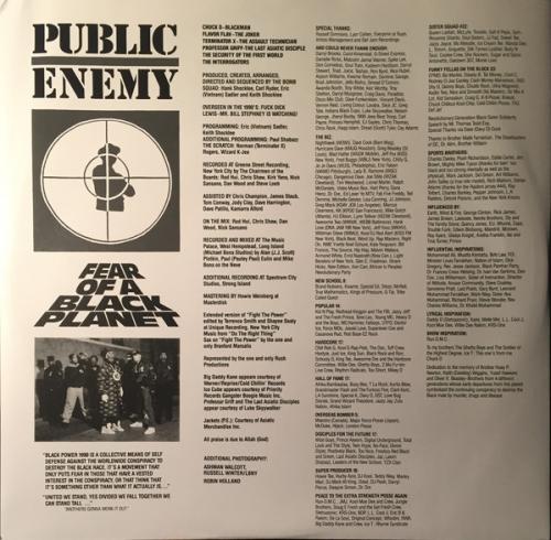 Виниловая пластинка Public Enemy, Fear Of A Black Planet