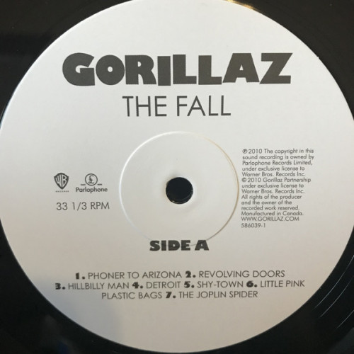 Виниловая пластинка Gorillaz, The Fall (Black Vinyl)