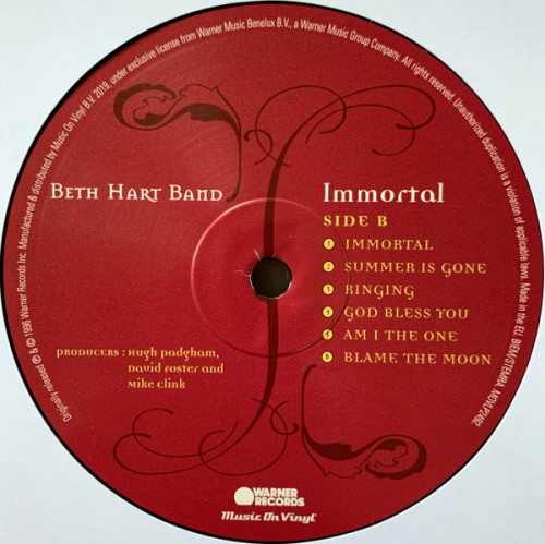 Виниловая пластинка Hart Beth -Band - Immortal (LP)