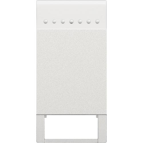 BTicino N4915TN (LivingLight Клавиша с 1 отверстием для вставки символа, размер 1 модуль, цвет белый)